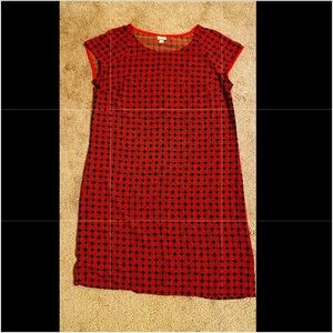 Blood Orange Dress with Black design